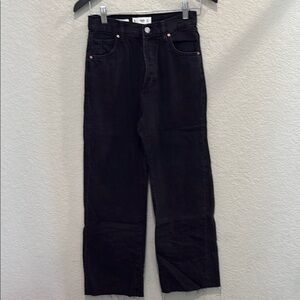 MNG Denim Black High-Waisted Jeans